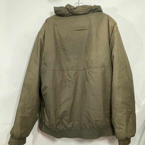 London Fog Jacket XL Brown Tan Coat Bomber Utility Pockets Vintage Outdoors - Picture 3 of 5
